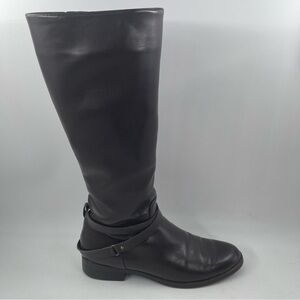 NEW! Chaps Women’s Jeri Brown Vegan Leather Zip Equestrian Riding Boots - SZ 9 B